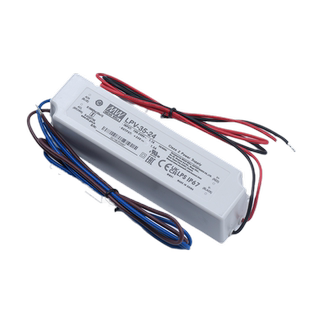 LPV-35-24台湾明纬36W24V1.5A户外防水LED驱动照明灯带箱开关电源