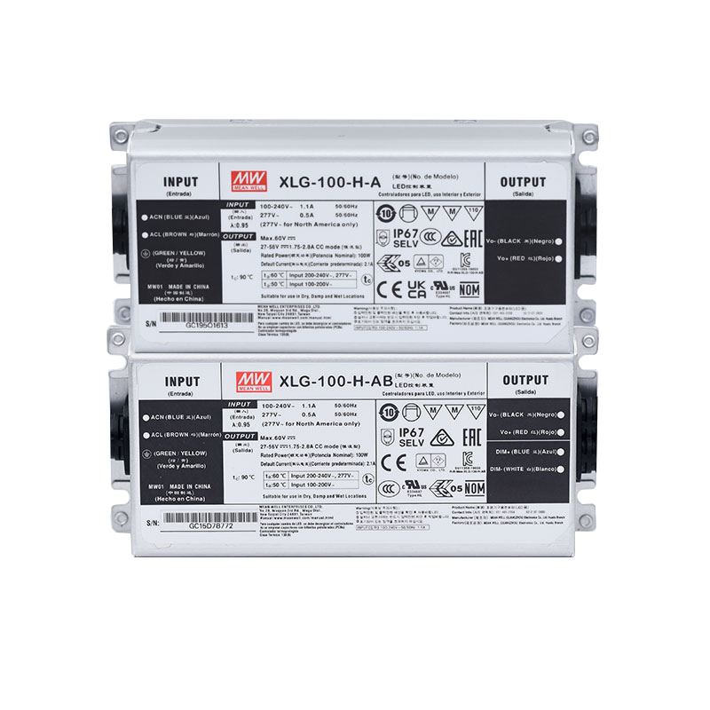 XLG-100明纬H/12/24-A/AB电源LED