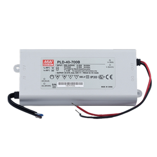 PLD-40-700B明纬开关电源40w恒流led模块装饰广告牌灯箱照明PFC