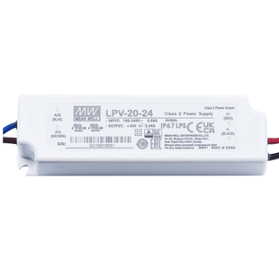 台湾明纬LPV-20 led开关电源20w12V24V5V防水 直流恒压小变压器