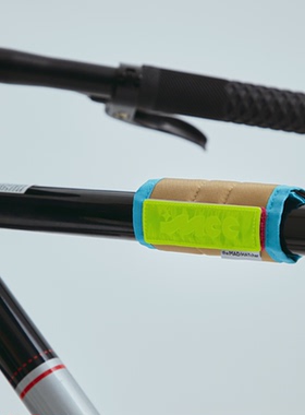 theMADHATcher「MCC 骑行」魔术贴反光自行车车架车把上管保护套