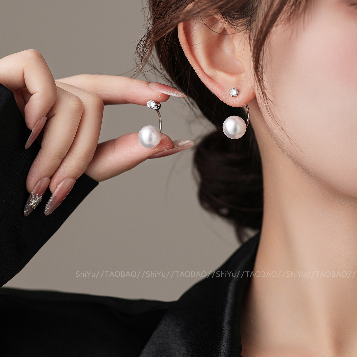 诗娱2026年新款爆珍珠耳环女气质时尚百搭温柔耳钉新款耳饰,饰品/流行首饰/时尚饰品新,耳钉,淘宝优惠券,粉丝福利购,淘宝优惠卷