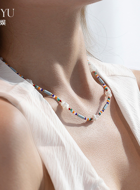 天然石串珠多巴胺项链