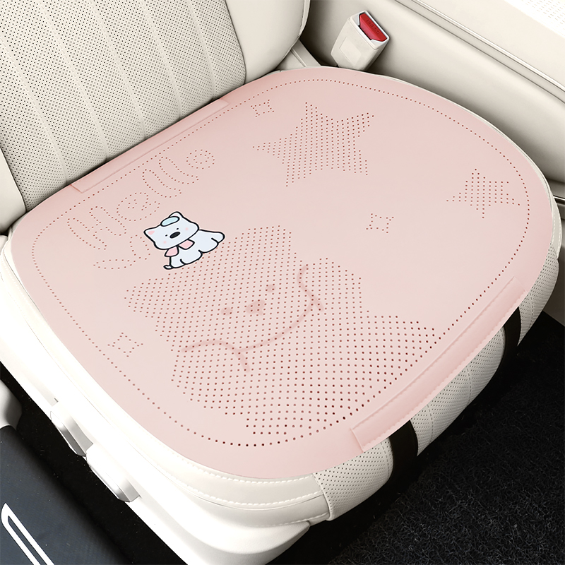 汽车坐垫四季通用高级感翻毛皮?椅垫麂皮半包座套小蛮腰车内座垫