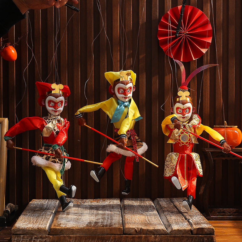 孙悟空提线木偶民间传统手工