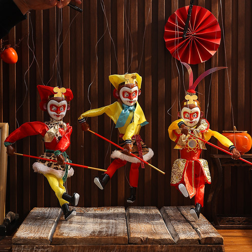 孙悟空提线木偶民间传统手工