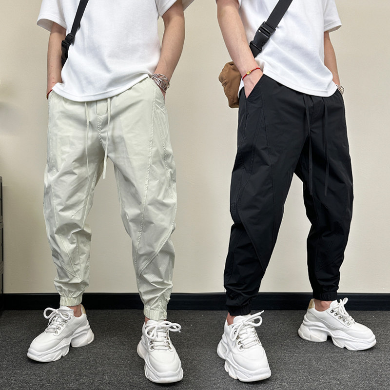 潮男夏季速干冰丝休闲裤