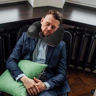 Inflatable Neck Pillow U-Shaped Neck Support Pillow
