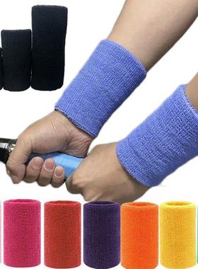 2 Pcs Towel Sports Wristbands Tennis Sweat Bands Wrist Guard