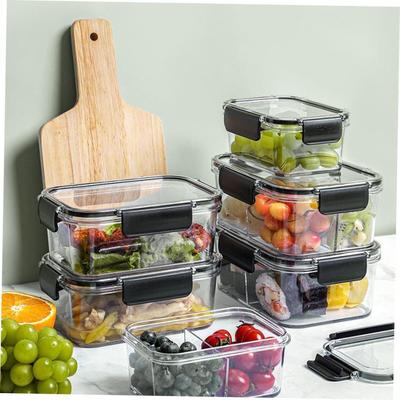 plastic food fruit storage box container lunch fridge big