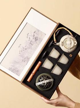 Ru Kiln Tea Set Gift Box Company Anniversary Celebration Pr