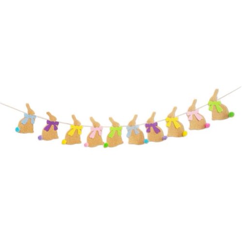 新品2.5M Easter Festivalt Banners Rabbit Shape Colorful Flow