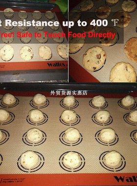 WALFOS Non-Stick Silicone Baking Mat Pad Sheet Baking past