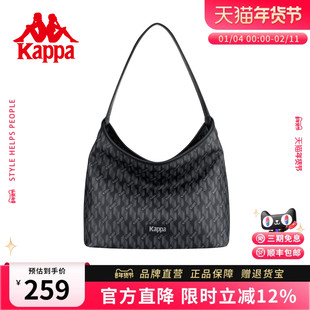 Kappa卡帕 新款HOBO托特包女士高级感老花腋下包大容量通勤单肩包