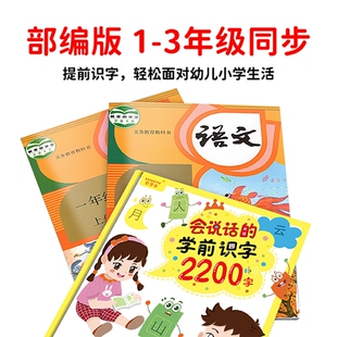任选【智慧鱼】会说话的识字大王2200字 黄色绿色蓝色 幼儿认字神器宝宝早教点读幼小衔接一年级入学课堂同步充电发声书