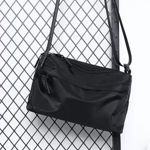 单肩包男斜挎包男女通用帆布小包高级感牛津布大容量防水休闲男包