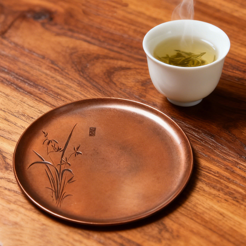 紫铜杯托隔热垫茶杯垫杯托垫