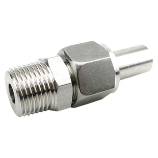 304不锈钢对焊式直通螺纹终端接头 变送器外螺纹活接头 ZG1/2 NPT