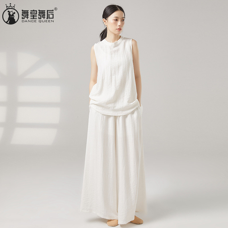 2026夏季新款现代舞蹈练功服女古典舞新中式国风无袖阔腿裤套装