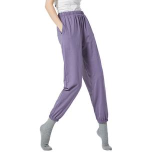 2025现代舞蹈裤女中国舞古典舞练功服高腰显瘦束脚裤收口萝卜裤棉