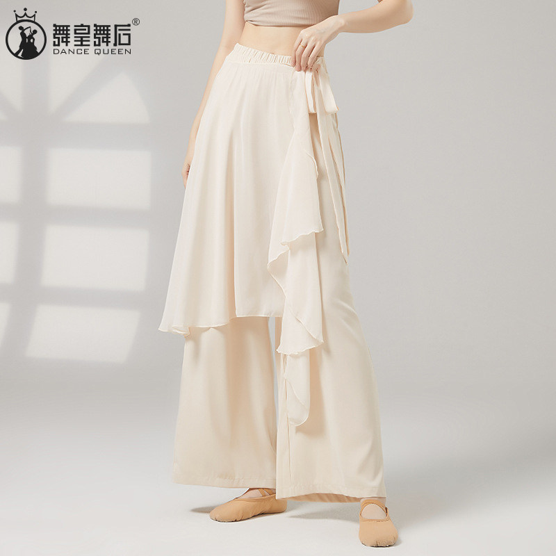 舞蹈裤练功形体服飘逸假两件裙裤