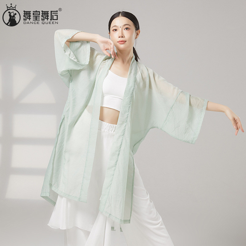 古风古典舞飘逸仙气外披大袖衫