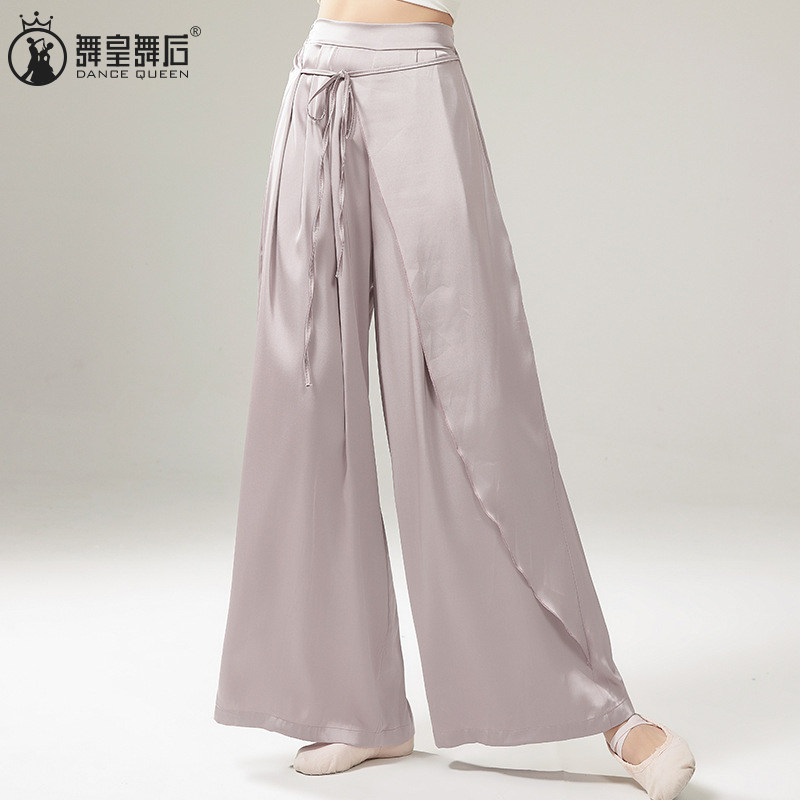 宽松飘逸侧开叉裙裤阔腿裤演出服