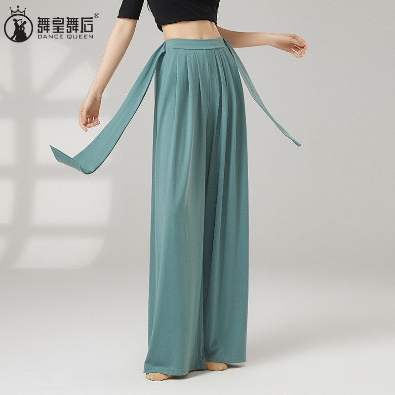 现代舞裤子舞蹈衣服中国舞春夏阔腿裤新款飘逸基训服古典舞练功服