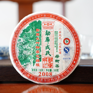 2008年勐库戎氏母树茶 冰岛普洱茶生茶500克/饼 昆明干仓老生茶