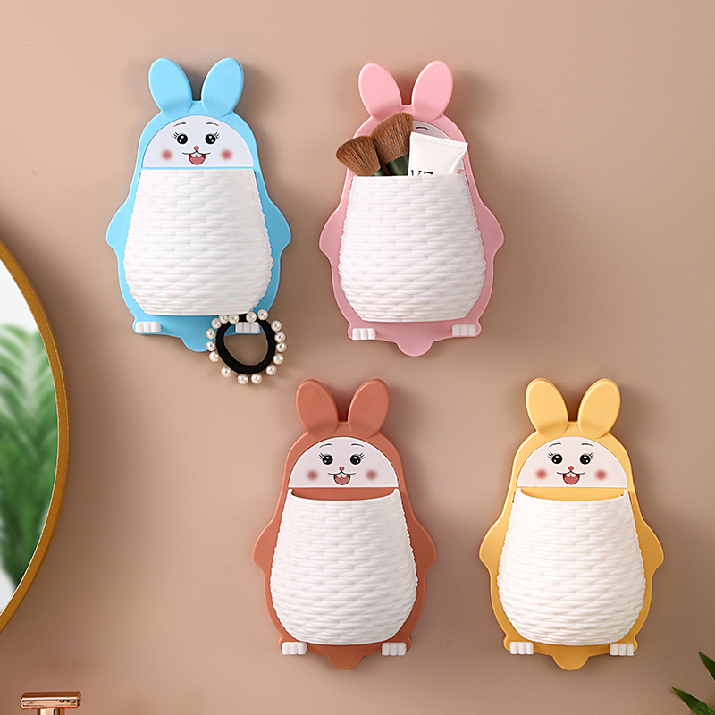 电视空调遥控器置物架墙壁书桌桌面床头刷子收纳盒手机放置架挂架