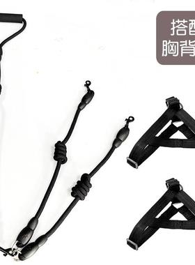 一拖二狗狗狗牵引绳两狗双头遛只狗绳大80917犬中小型多头可拆卸