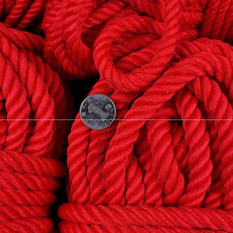 红麻绳结婚用品婚庆道具婚礼陪嫁红色绳子嫁妆捆绑被子绑带粗绳