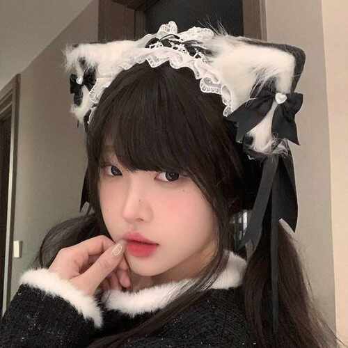 二次元洛丽塔猫耳发箍发带女仆风