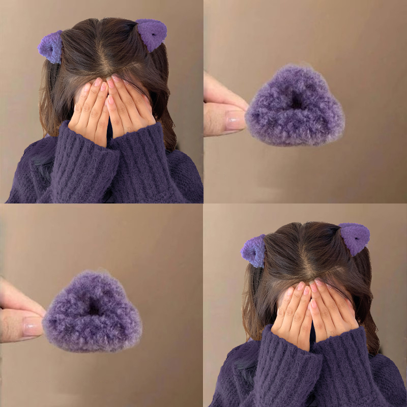 毛绒抓夹可爱百搭秋冬新款