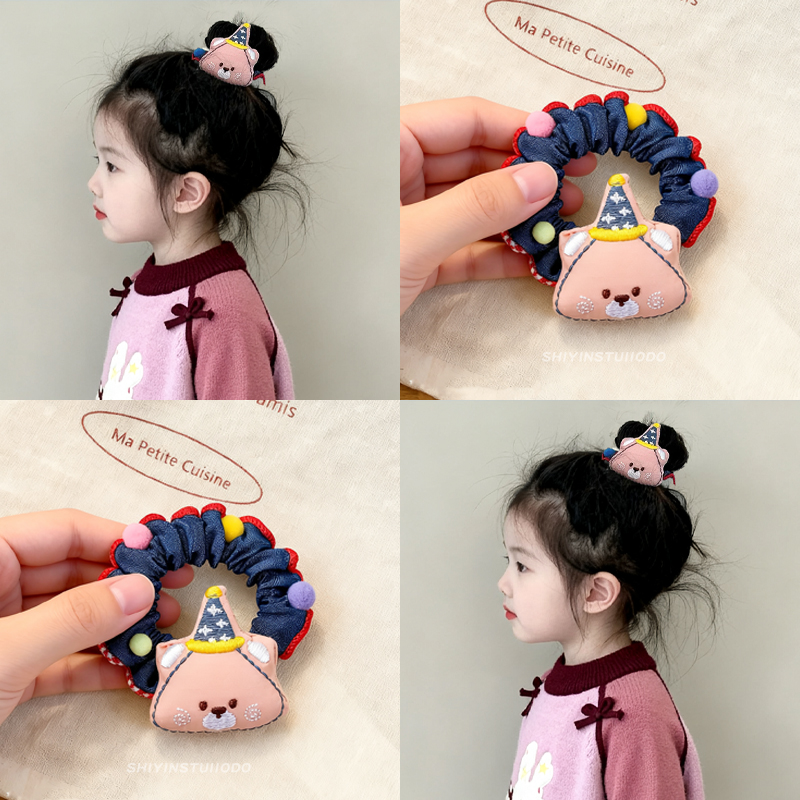 韩式儿童可爱布艺手作发圈