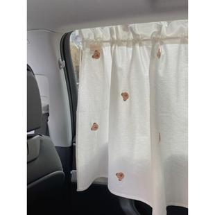 ins汽车防晒隔热遮阳帘儿童卡通吸盘侧车窗车用侧挡宝宝车内遮光