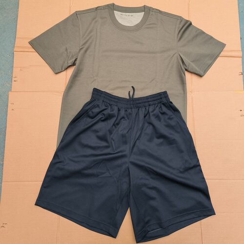 体能训练服正品套装夏季户外军迷短袖短裤作训服跑步圆领速干T恤