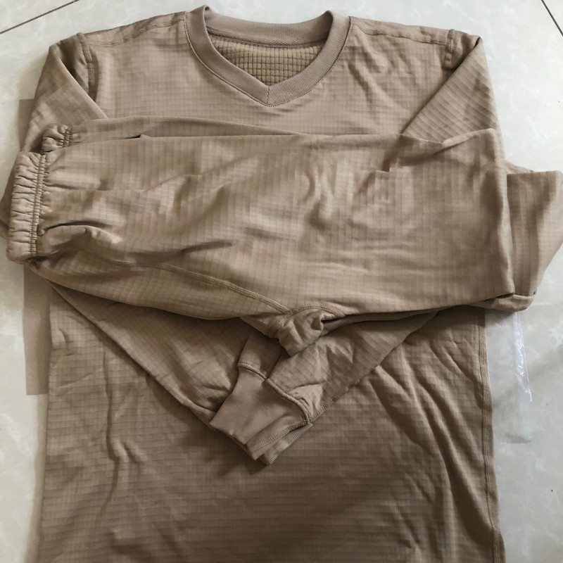 轻质保暖正品土黄色保暖内衣男士加绒加厚单向导湿面料打底保暖