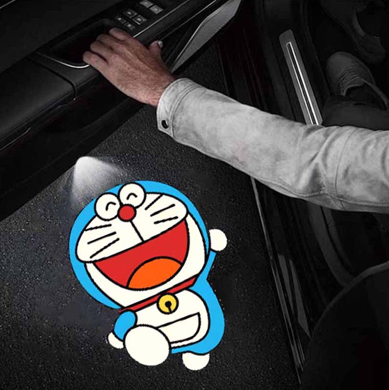 哆啦A梦汽车车门迎宾灯