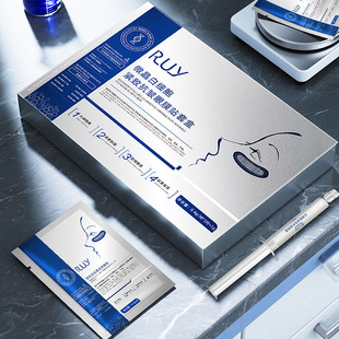 RUY微晶白细胞紧致抗皱眼膜贴套盒淡化眼周细纹扎扎精华眼膜正品