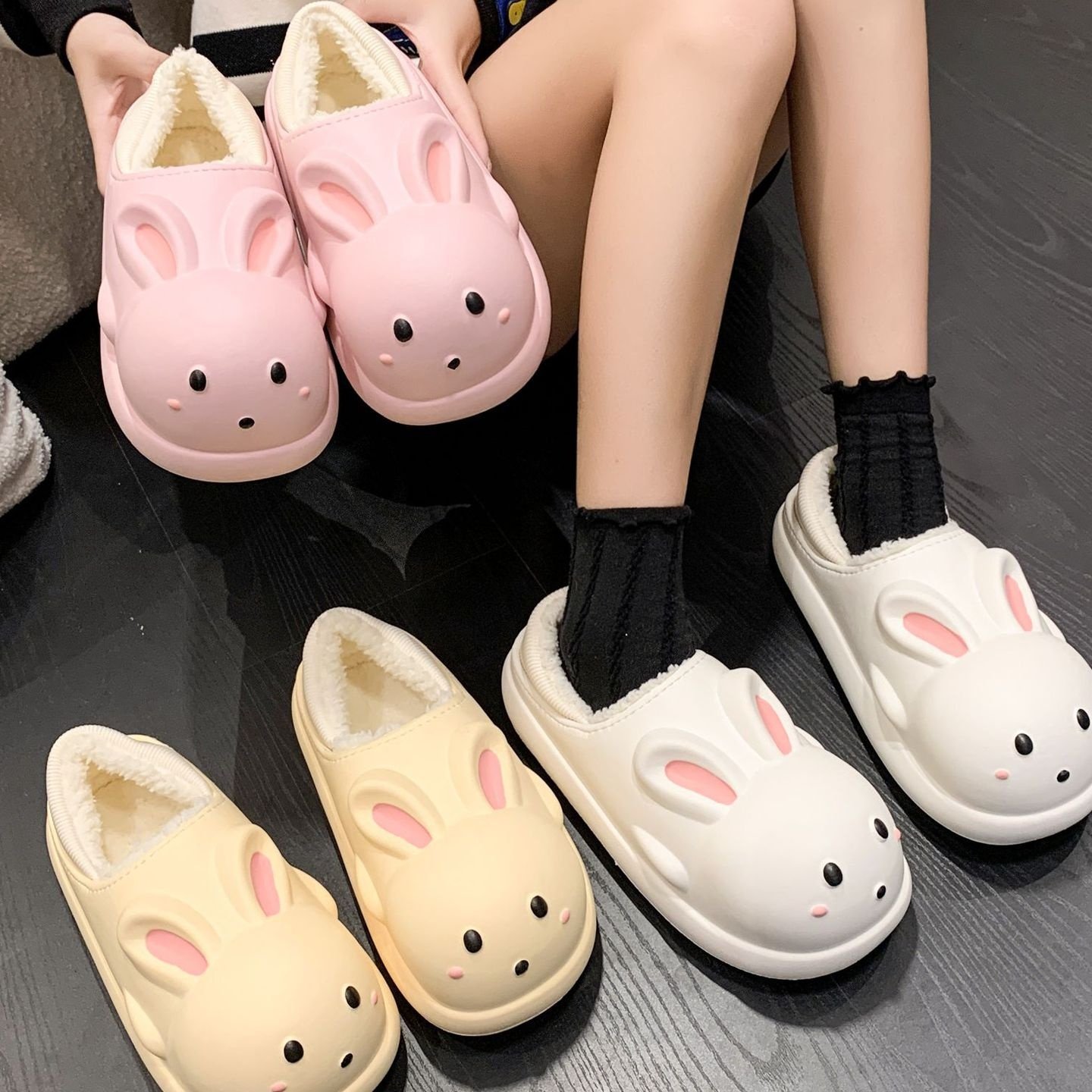 卡通棉拖鞋女士冬季中大童外穿防滑加绒保暖厚底防水儿童包跟棉鞋,居家布艺,居家棉拖/棉鞋,淘宝优惠券,粉丝福利购,淘宝优惠卷
