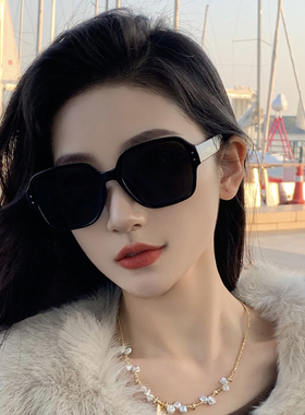 墨镜女款方框复古大脸显瘦网红款时尚拍照黑色潮流个性百搭太阳镜