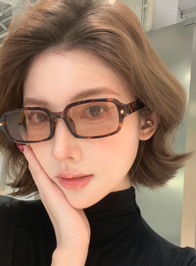 韩版辣妹豹纹眼镜女太阳镜防紫外线个性时髦方框2026新款墨镜男潮