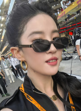 刘亦菲同款墨镜女方框圆脸2026新款高级感时髦y2k辣妹网红太阳镜