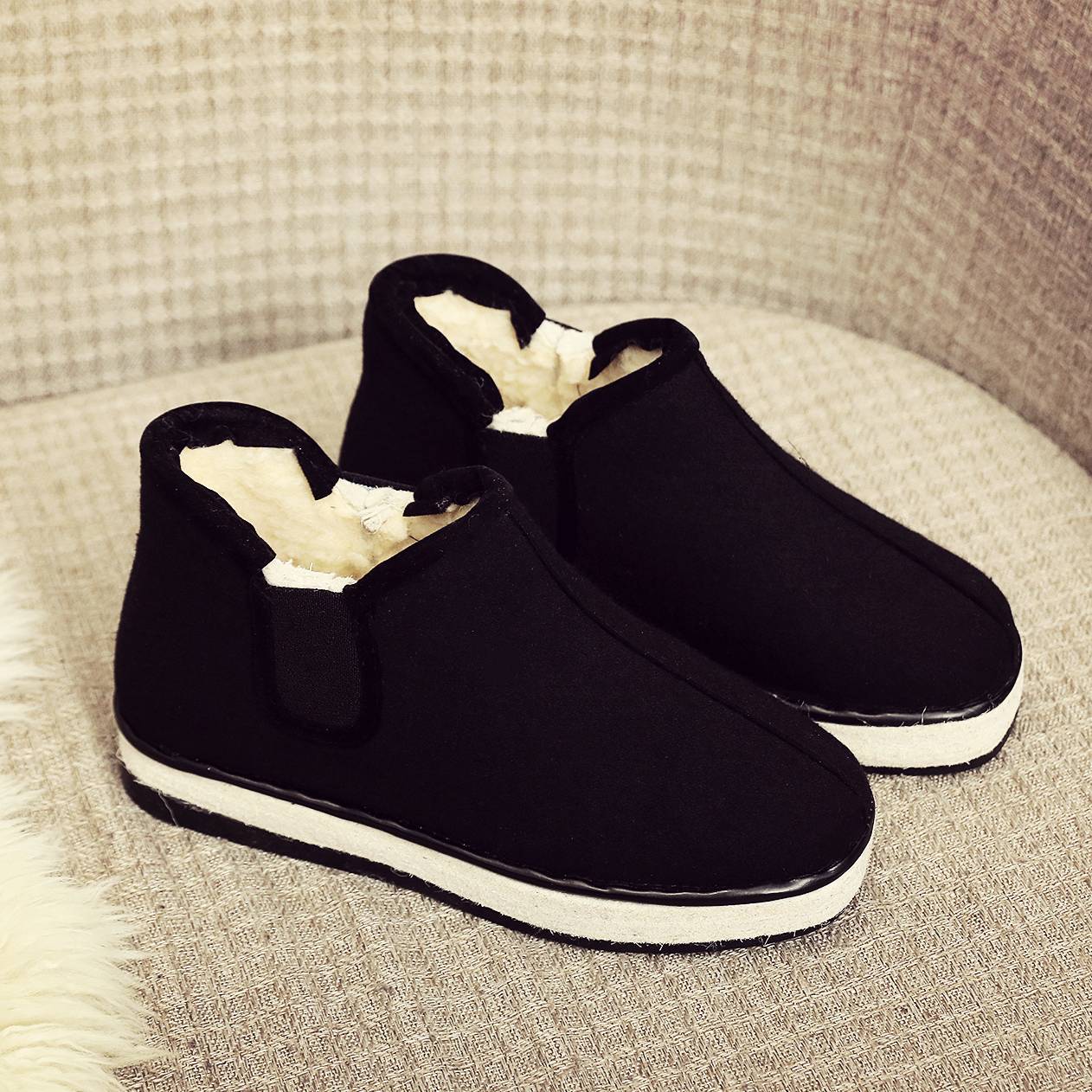 冬季中老年防滑保暖雪地鞋大棉鞋