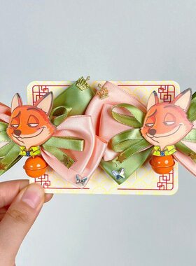 尼克带铃铛头饰耳朵造型发夹