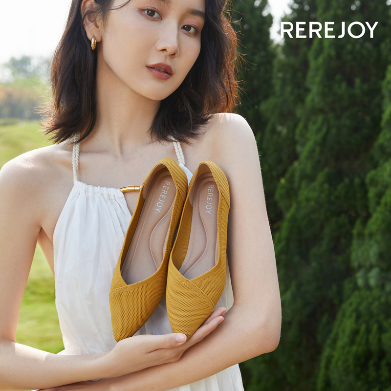 REREJOY飞织平底王妃鞋