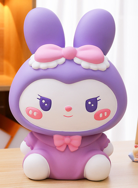 库洛米兔子存钱罐2026年新款儿童男女孩女生高颜值大容量储钱蓄罐