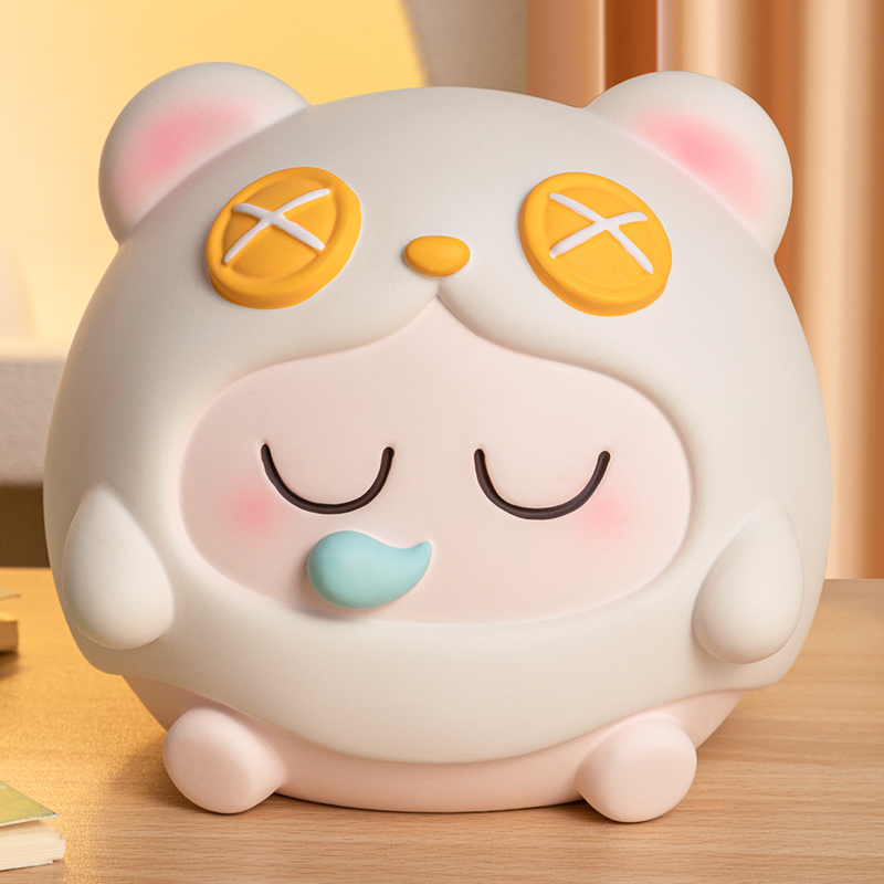 網紅款小熊存錢罐只進不出摔不爛
