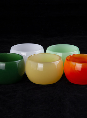 大口杯琉璃玛瑙多种颜色杯子现货单杯个人茶盏茶具